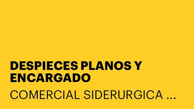 DESPIECES PLANOS Y ENCARGADO
