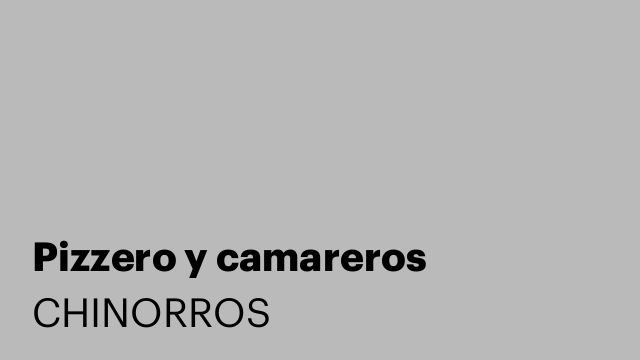 Pizzero y camareros