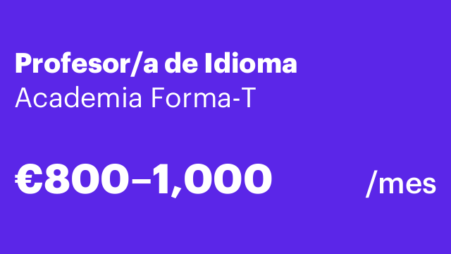 Profesor/a de Idioma
