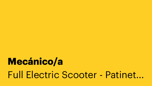 Mecánico/a