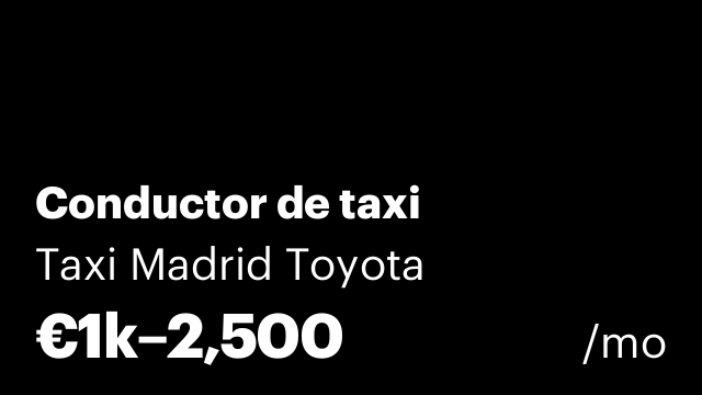 Conductor de taxi