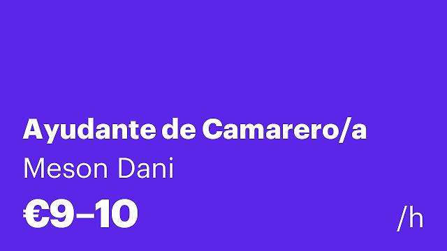 Ayudante de Camarero/a
