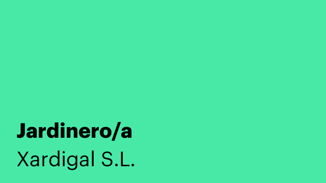 Jardinero/a