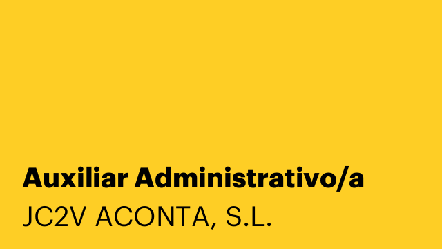 Auxiliar Administrativo/a