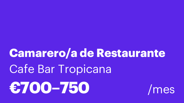 Camarero/a de Restaurante
