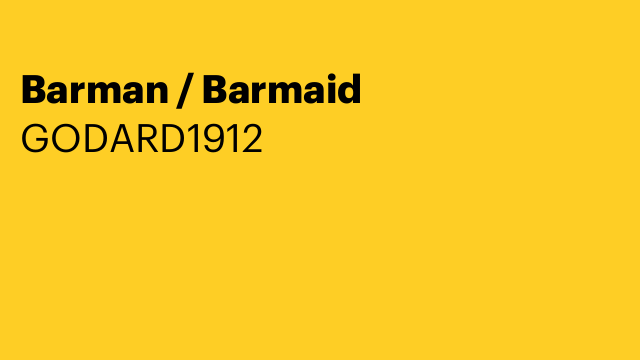 Barman / Barmaid