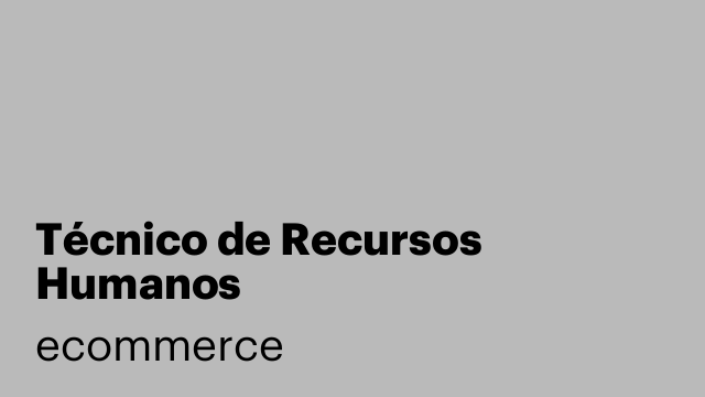 Técnico de Recursos Humanos