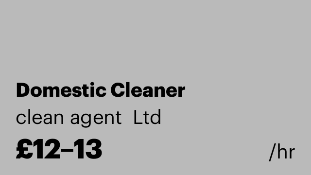 Domestic Cleaner