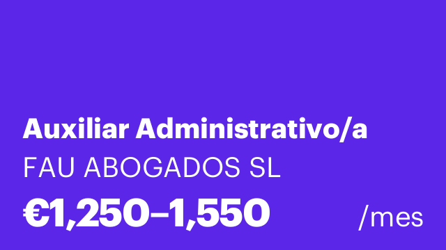 Auxiliar Administrativo/a