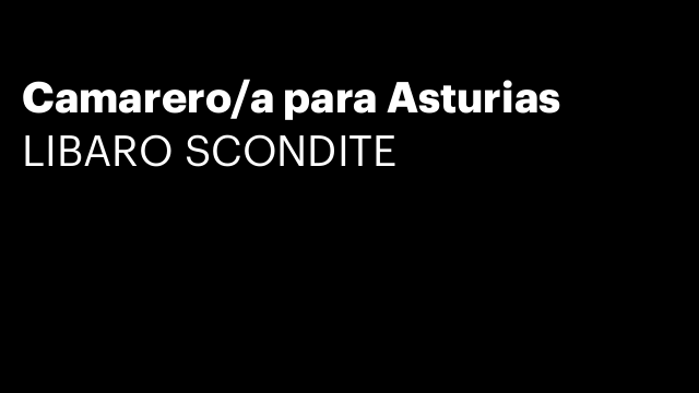 Camarero/a para Asturias