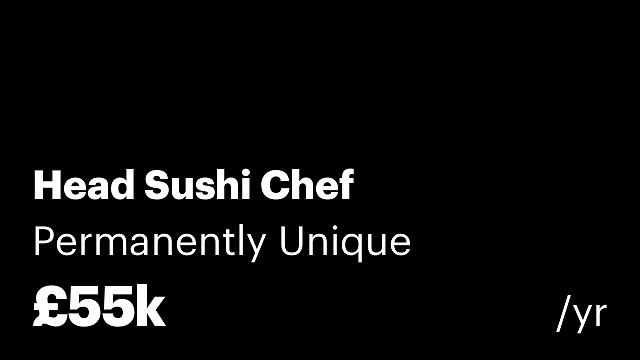 Head Sushi Chef