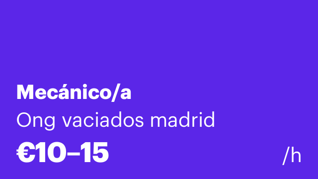 Mecánico/a
