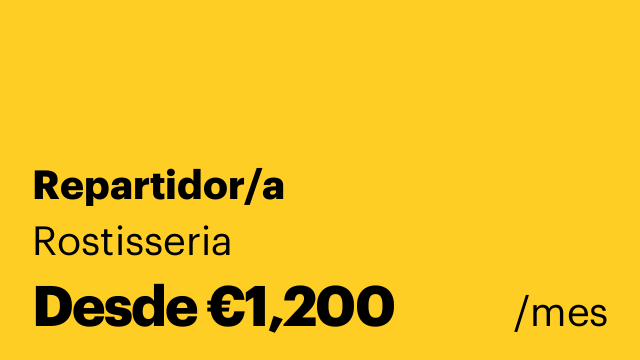 Repartidor/a