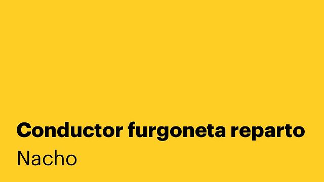 Conductor furgoneta reparto