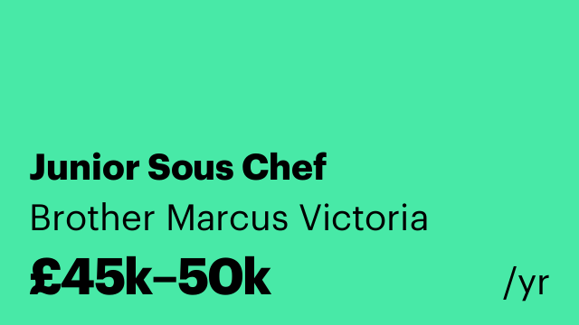 Junior Sous Chef