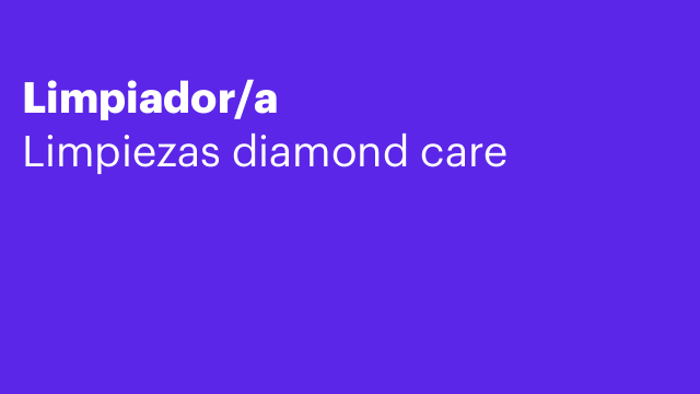 Limpiador/a