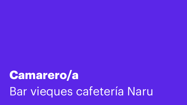 Camarero/a