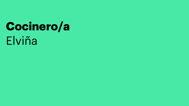 Cocinero/a