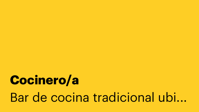 Cocinero/a