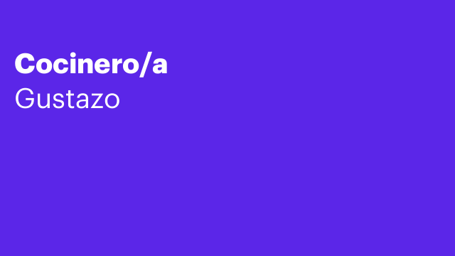 Cocinero/a