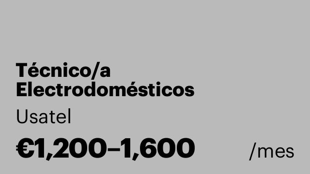 Técnico/a  Electrodomésticos