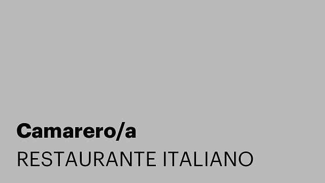 Camarero/a