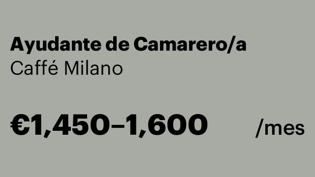 Ayudante de Camarero/a
