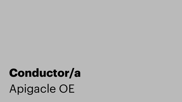 Conductor/a