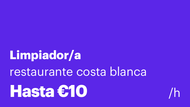 Limpiador/a