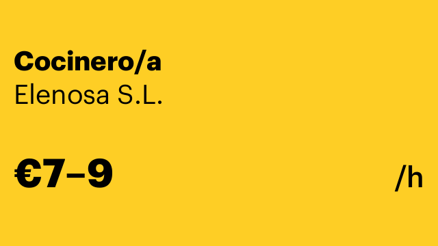 Cocinero/a