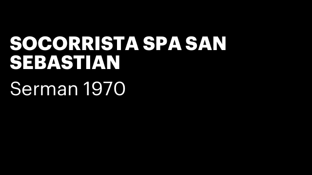SOCORRISTA SPA SAN SEBASTIAN