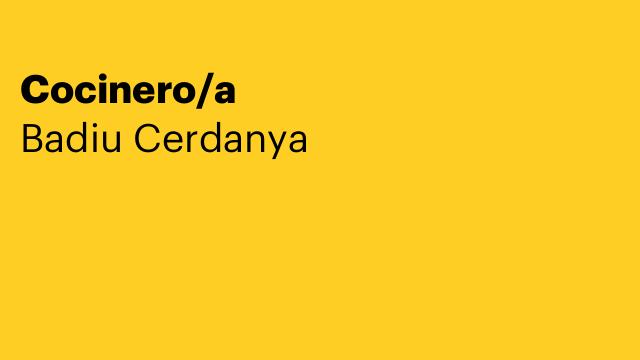 Cocinero/a