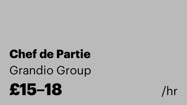 Chef de Partie