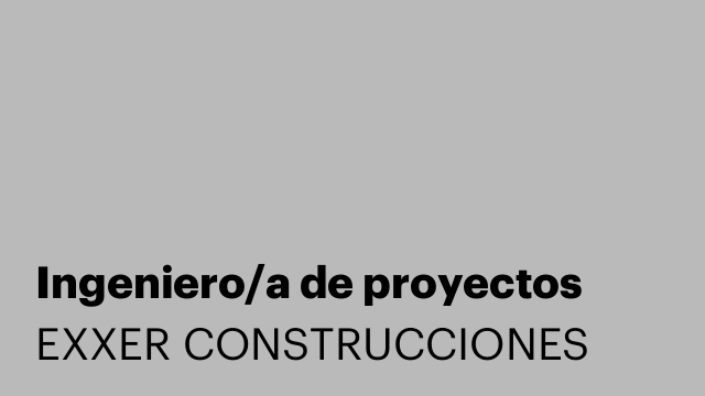 Ingeniero/a de proyectos