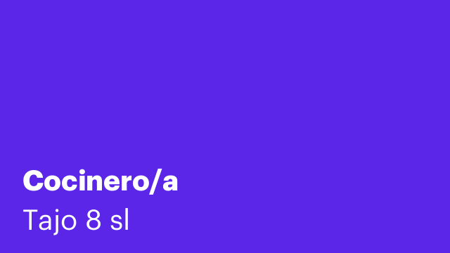 Cocinero/a