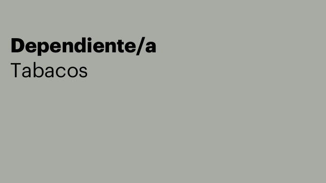 Dependiente/a