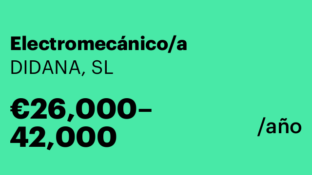 Electromecánico/a