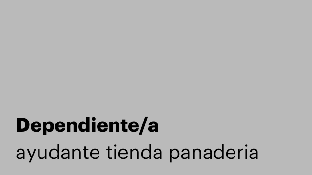 Dependiente/a