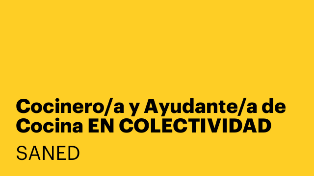 Cocinero/a y Ayudante/a de Cocina EN COLECTIVIDAD ARENYS DE MUNT