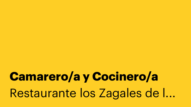 Camarero/a y Cocinero/a