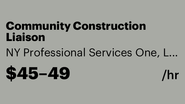 Community Construction Liaison