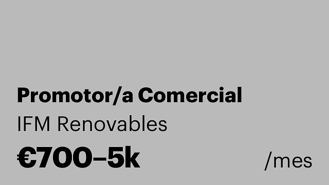 Promotor/a Comercial