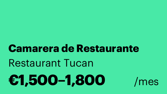 Camarera de Restaurante