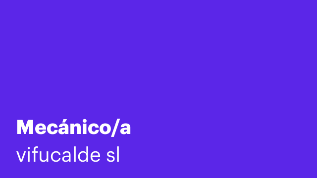 Mecánico/a
