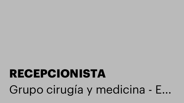 RECEPCIONISTA