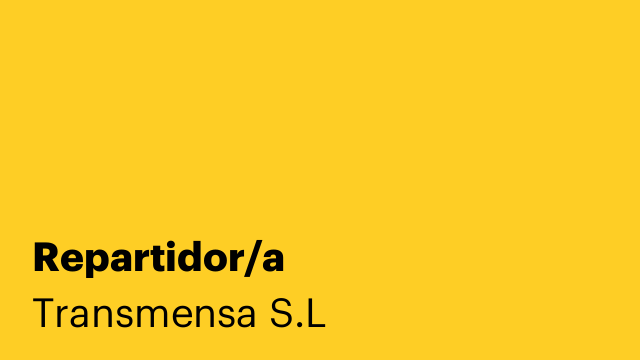 Repartidor/a