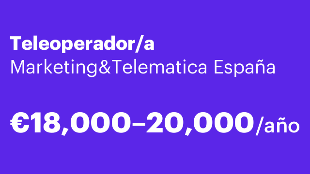 Teleoperador/a
