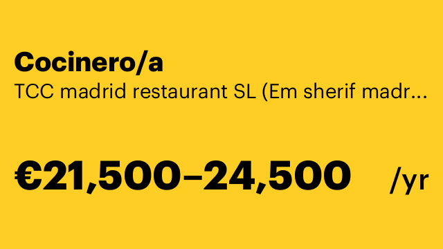 Cocinero/a