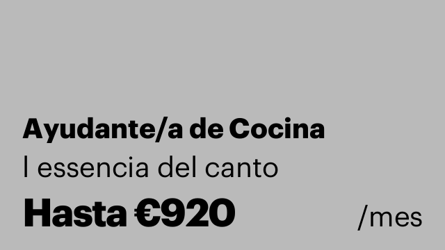 Ayudante/a de Cocina