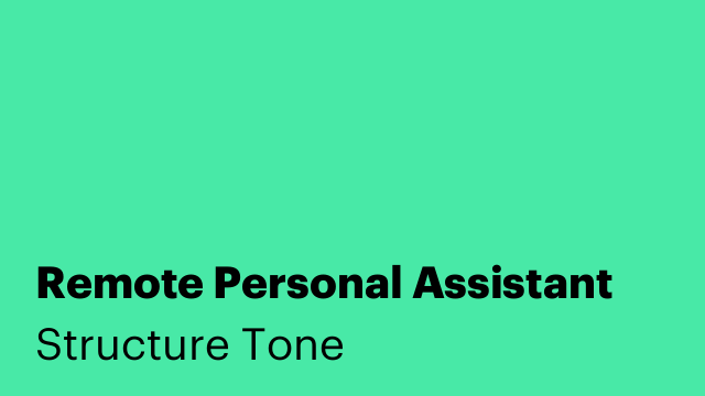 Remote Personal Assistant